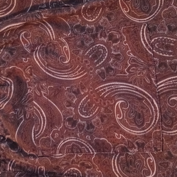 NWT Zara Women's Paisley Print Straight Pants. Size S. Color Purple. - Picture 12 of 12